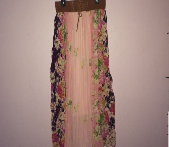 Floral summer maxi skirt - Picture 1 of 2